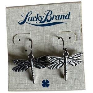 Lucky Brand dragonfly earrings. NWT.